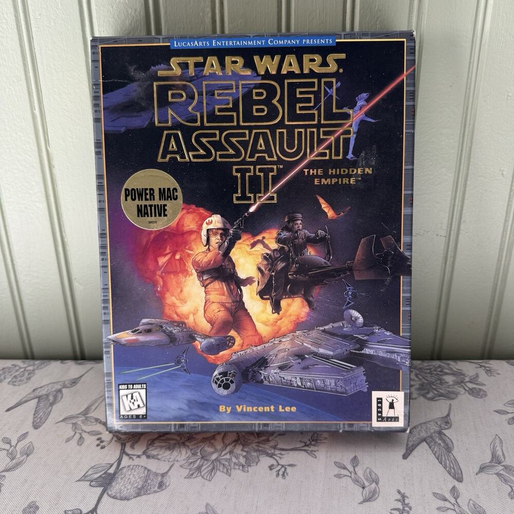 Vtg Star Wars Rebel Assault 2:The Hidden Empire (Mac, 1995) Video Game
